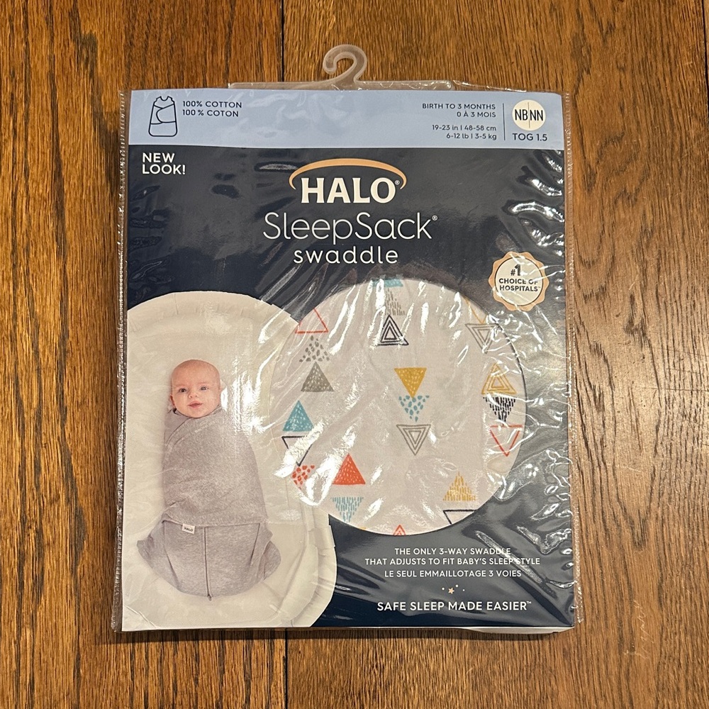 Halo SleepSack Swaddle with Colorful Triangles